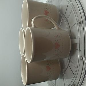 Vintage Corning Pyrex Corelle Fore:er Yours 4 cup set